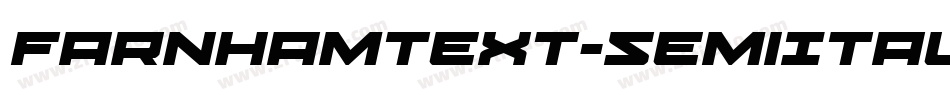 FarnhamText-SemiItal字体转换