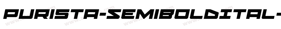 Purista-SemiBoldItal字体转换