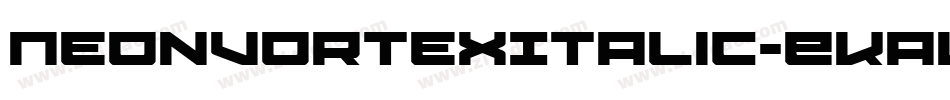 NeonVortexItalic-EKaW字体转换