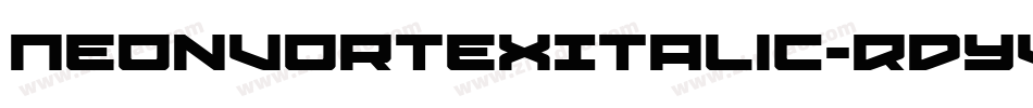 NeonVortexItalic-RDYV字体转换