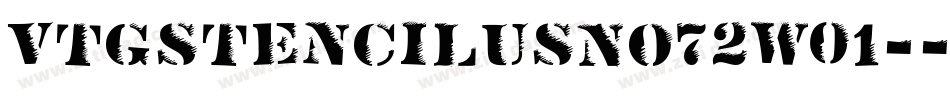 VtgStencilUSNo72W01-字体转换