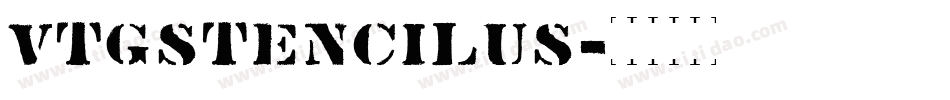 VtgStencilUS字体转换