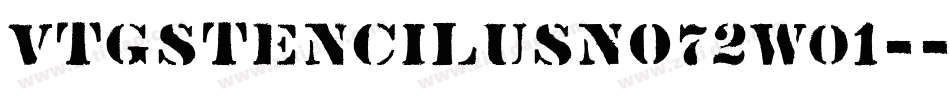 VtgStencilUSNo72W01-字体转换