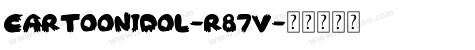 CartoonIdol-R87V字体转换