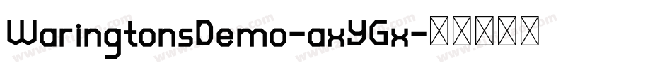 WaringtonsDemo-axYGx字体转换