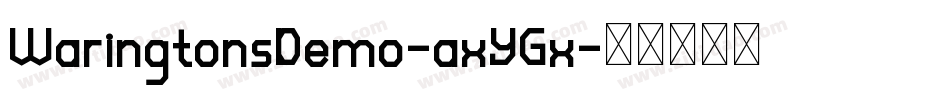 WaringtonsDemo-axYGx字体转换