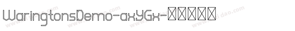 WaringtonsDemo-axYGx字体转换