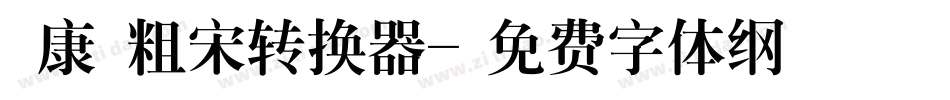 華康儷粗宋转换器字体转换