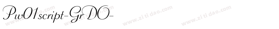 Pw01script-GrDO字体转换