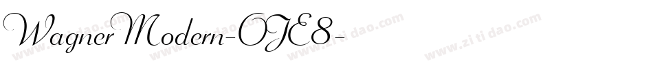 WagnerModern-OJE8字体转换