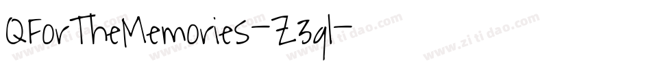 QForTheMemories-Z3ql字体转换