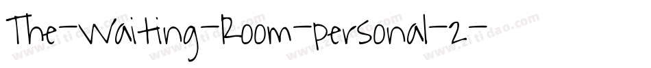 The-Waiting-Room-personal-2字体转换