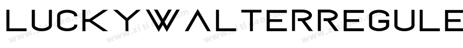 LuckyWalterReguler-DOanx字体转换