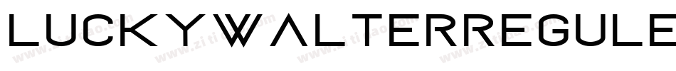 LuckyWalterReguler-DOanx字体转换