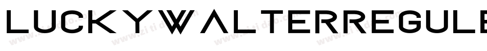 LuckyWalterReguler-DOanx字体转换