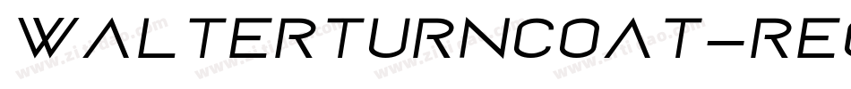 WalterTurncoat-Regular字体转换