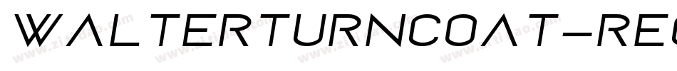 WalterTurncoat-Regular字体转换