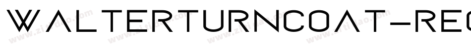 WalterTurncoat-Regular字体转换
