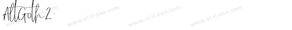 AltGoth2字体转换