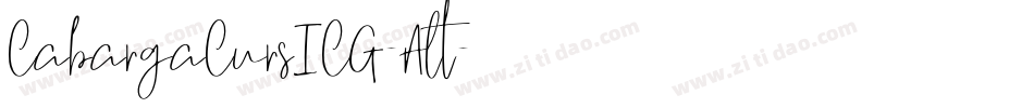 CabargaCursICG-Alt字体转换
