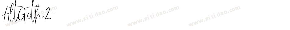 AltGoth2字体转换