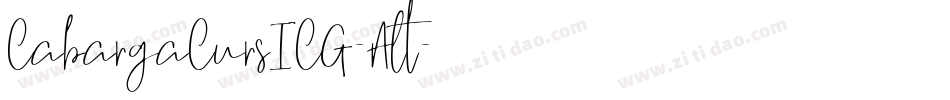 CabargaCursICG-Alt字体转换