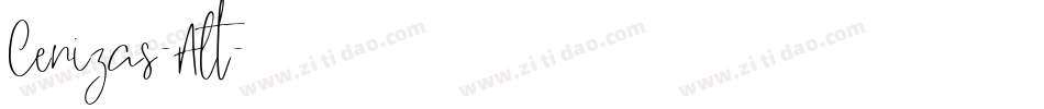 Cenizas-Alt字体转换