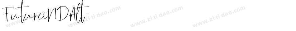 FuturaNDAlt字体转换