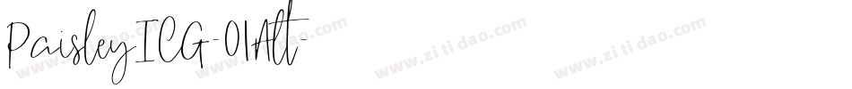 PaisleyICG-01Alt字体转换