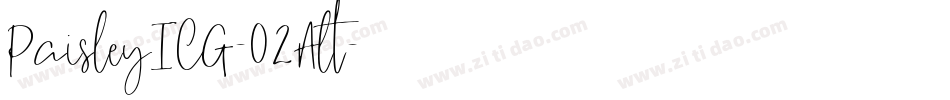 PaisleyICG-02Alt字体转换