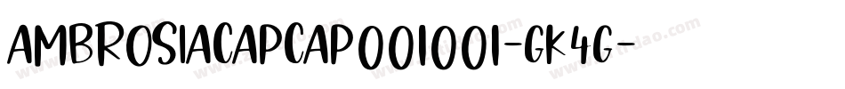 AmbrosiacapCap001001-GK4g字体转换