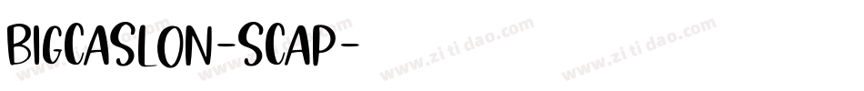 BigCaslon-SCap字体转换