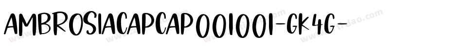 AmbrosiacapCap001001-GK4g字体转换