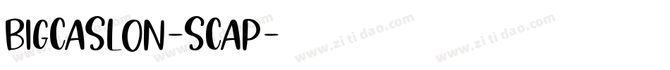 BigCaslon-SCap字体转换