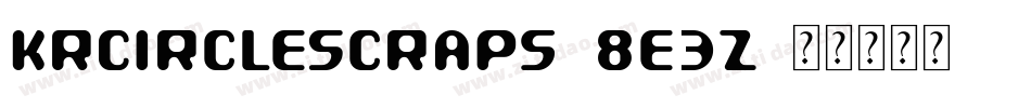 KrCircleScraps-8e3z字体转换