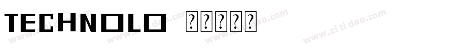 TECHNOLO字体转换