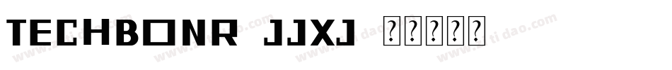 Techbonr-JJxj字体转换