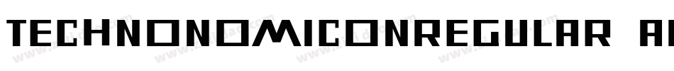 TechnonomiconRegular-aDrR字体转换