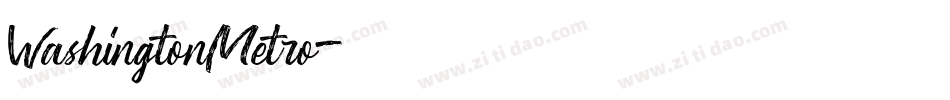 WashingtonMetro字体转换