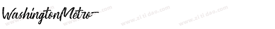 WashingtonMetro字体转换