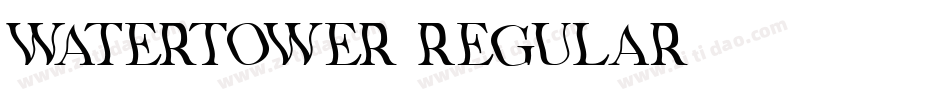 WaterTower-Regular字体转换