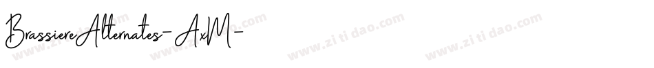 BrassiereAlternates-AxM字体转换