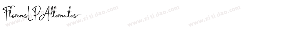 FlorensLPAlternates字体转换