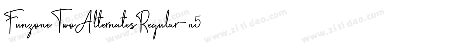 FunzoneTwoAlternatesRegular-n5GR字体转换