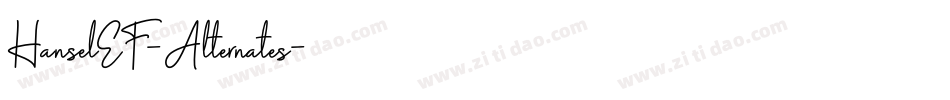 HanselEF-Alternates字体转换