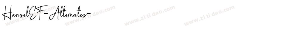 HanselEF-Alternates字体转换