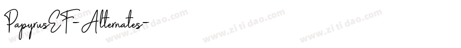 PapyrusEF-Alternates字体转换