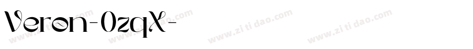 Veron-0zqX字体转换
