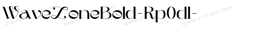 WaveZoneBold-Rp0dl字体转换