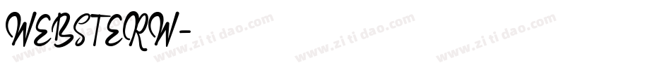 WEBSTERW字体转换